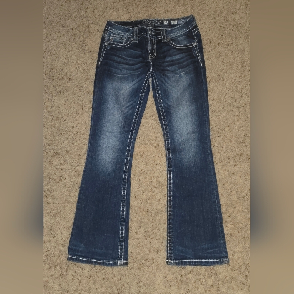 Miss Me Blue Jeans Size 28 Signature Boot